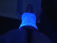 I'm teased by this gorgeous blond, large-breasted sweetheart's amazing solo.
